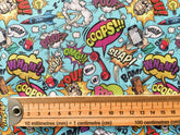 John Louden Comic Book Words Cotton Print